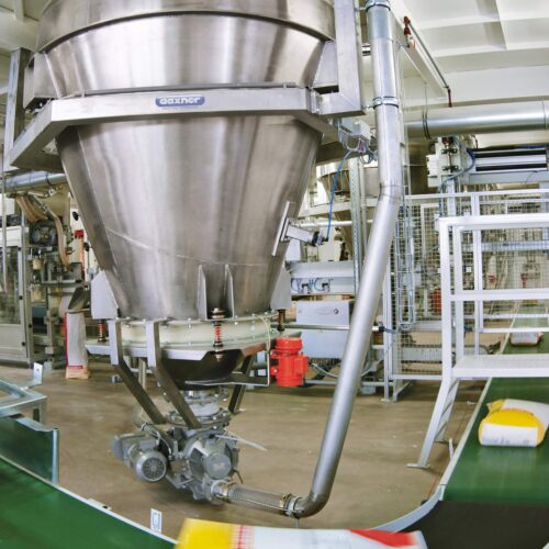 Daxner Weighing bins with vibro bin dischargers