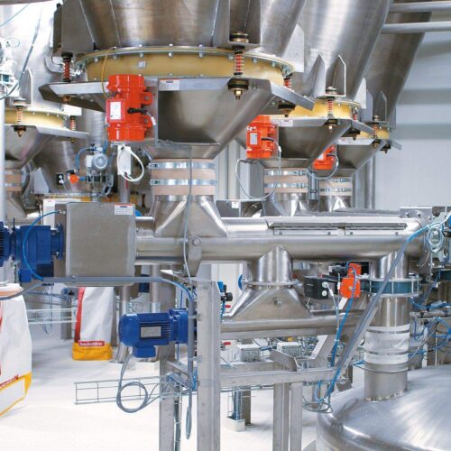 Daxner bakery and pastry ingredients multi purpose system with 3 separate mixing lines