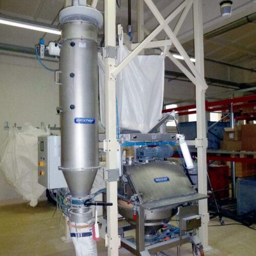 Daxner big bag handling discharge systems combined bag dump big bag discharge station