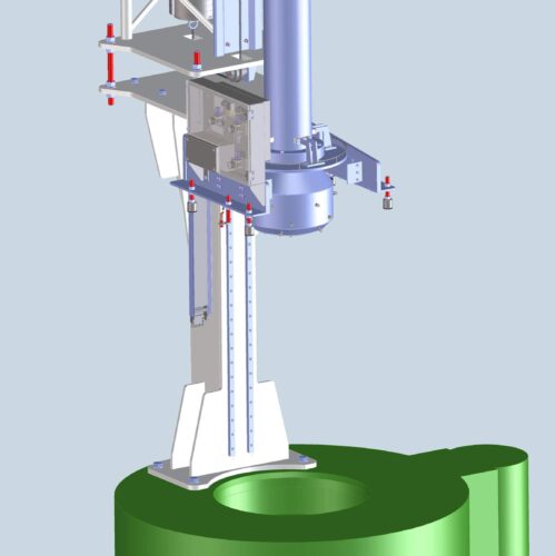 Daxner Konstruktion Engineering 3D CAD Daxner Extrusionsanlage für die Herstellung von Folien mit Verarbeitung von Recyclingmaterial und Beimengung von Füllstoffteilen (Kreide) New extrusion system for polymer production with raw materials such as Calciumcarbonat and Talkum including the processing of recycled materials.
