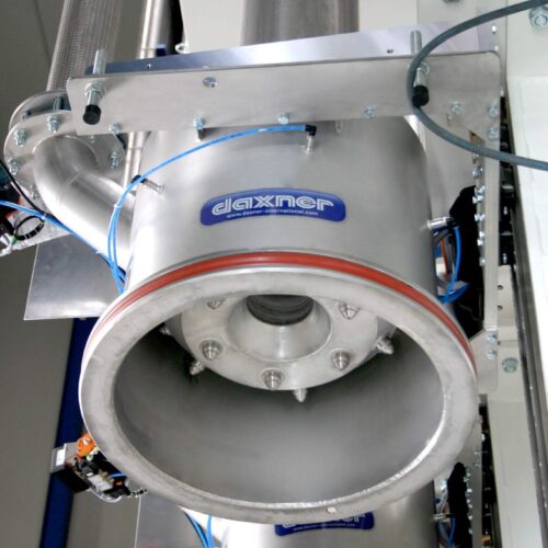 Daxner Konstruktion Engineering 3D CAD Daxner Extrusionsanlage für die Herstellung von Folien mit Verarbeitung von Recyclingmaterial und Beimengung von Füllstoffteilen (Kreide) New extrusion system for polymer production with raw materials such as Calciumcarbonat and Talkum including the processing of recycled materials.