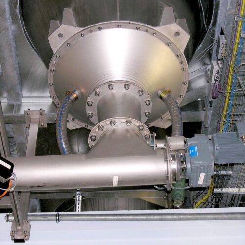 Daxner discharge systems fluidizing bin discharger
