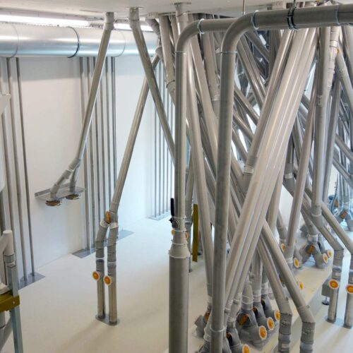 Daxner Rohrbau Kombination Baukastensystem mit Edelstahlrohre