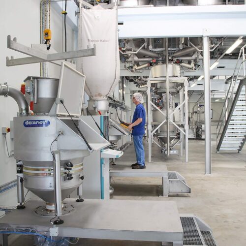 Daxner material intake systems combined bag intake big bag discharge station