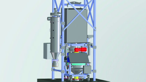 Daxner material intake systems combined bag intake big bag discharge station
