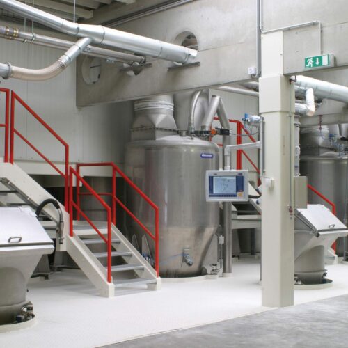 Daxner Sackaufschüttung Produktaufgabesysteme