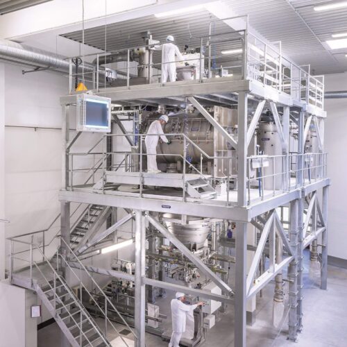 Daxner Gravimetric, compact designed mixing plant equipped with two separate mixing lines