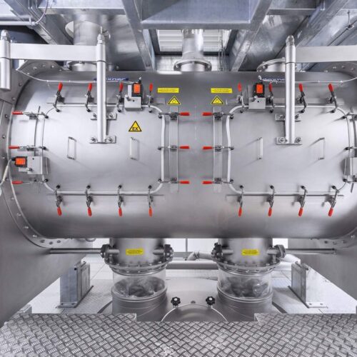 Daxner Ueber 2 große Tueren sind die nach EHEDG Richtlinien konstruierten Mischer einfach zu reinigen