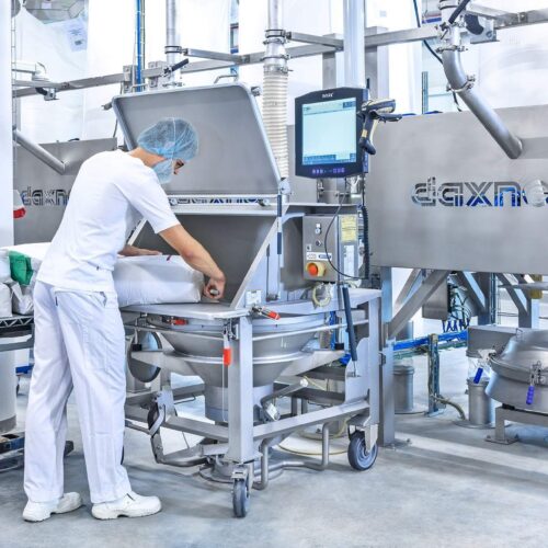 Daxner Produktaufgabe Sackaufschüttung Bag intake station