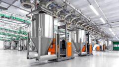 Daxner Fully automated collection system with Daxner Container Systems DCS in connection with the Automated Guided Vehicle system AGV