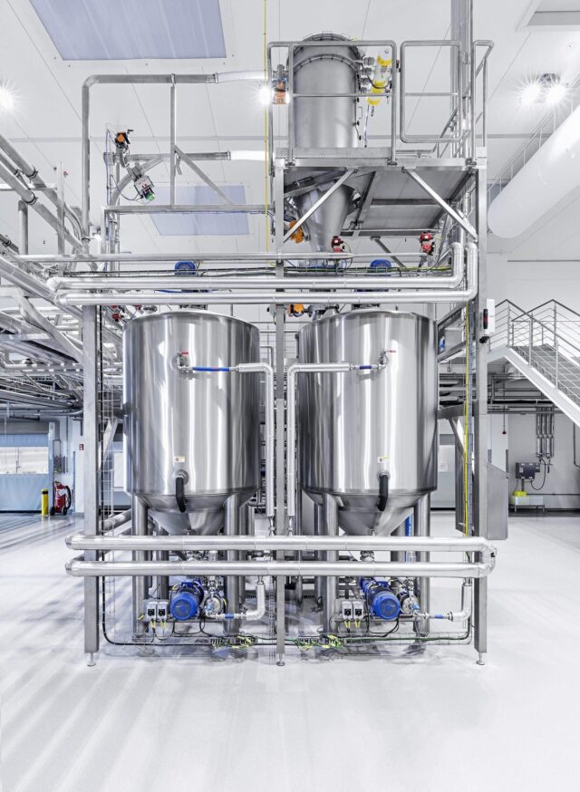 Quellstückanlage mit Quell- und Lagertank