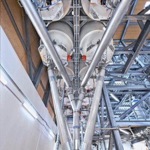 Daxner Mühle 24 Silos sorgen für Flexibilität Innensilos mill indoor silos