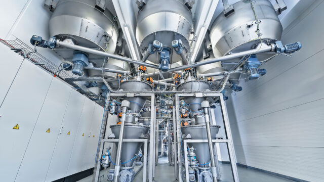 Mittelkomponentenanlage mit Wiegesystem