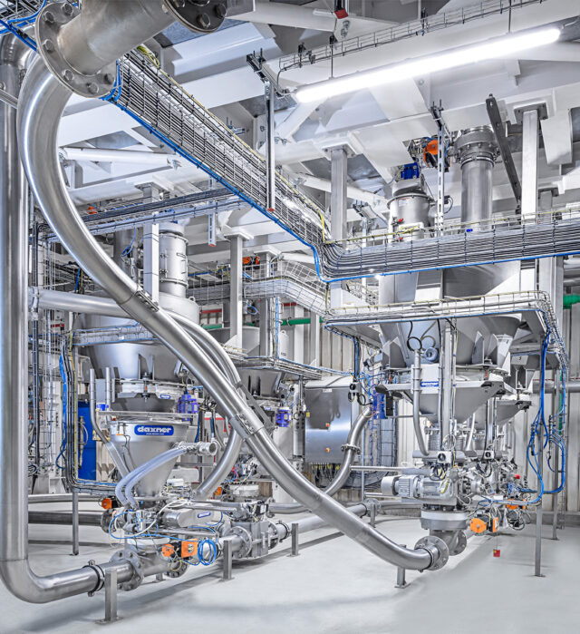 Pneumatische Fördersysteme aus Sendebehälter