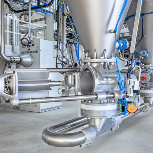 Zellenradschleuse in Schnellreinigungsausführung